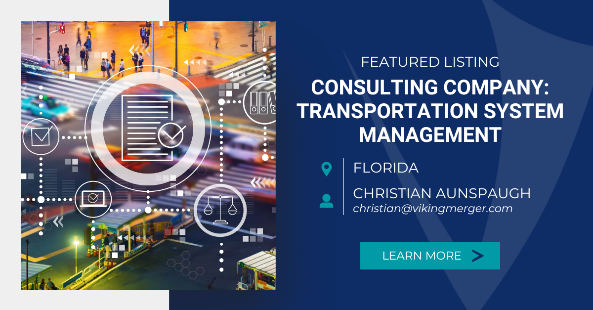 Consulting Company for Sale in Florida: Transportation System ...